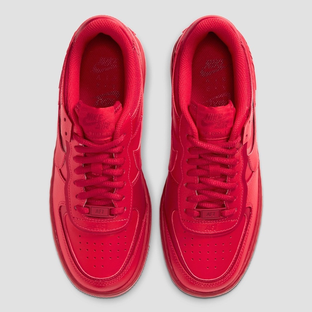 Nike Air Force 1 Low Shadow in Triple Red (9W) NWOT